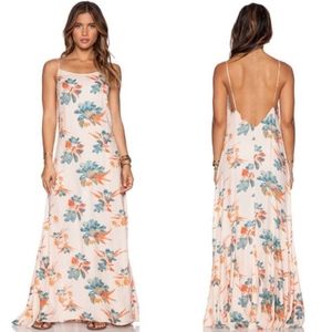 BN Intimately Free People Star Chasing maxi low-back slip dress, Hibiscus Combo